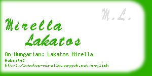 mirella lakatos business card
